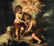 MURILLO, Bartolome Esteban Children with Shell sg oil painting reproduction